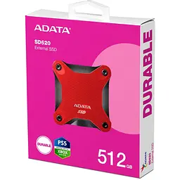 Накопичувач SSD Adata SSD SD620 512GB USB 3.2 520/460Mb/s Red (SD620-512GCRD) - мініатюра 5