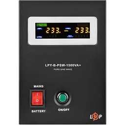 Джерело безперебійного живлення [ДБЖ] LogicPower B1500 + 2 x LPM-MG батарея 12V - 120Ah [19806] [110350] - мініатюра 2