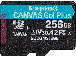 Карта пам'яті Kingston microSD C10 UHS-I U3 A2 V30 256 GB (SDCG4/256GBSP)