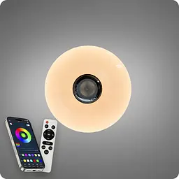 Люстра світлодіодна 517 Dlight RGB з пультом і колонкою 70Вт Білий (02161) - мініатюра 7