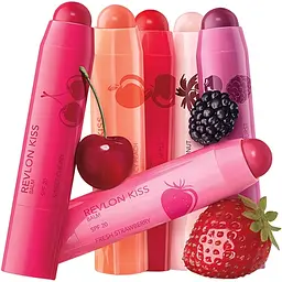 Бальзам для губ Revlon Kiss Balm відтінок 025 (Свіжа полуниця) 2.6 г (585609) - мініатюра 3