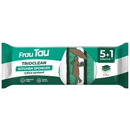 Губки кухонні Frau Tau Trioclean 6 шт.