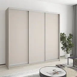Шафа-купе тридверна MebelStar Комбо AL 3ДСП 220x60x210 см Кашемір (MBS-3314)