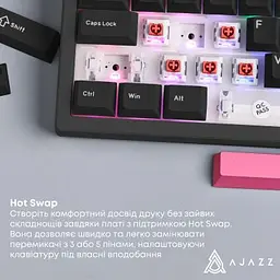 Клавіатура Ajazz AK980 Red Switch USB UA Black (AK980-R-BR) - мініатюра 10