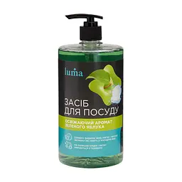Засіб для ручного миття посуду Luma Яблуко 1 л (LD-12)