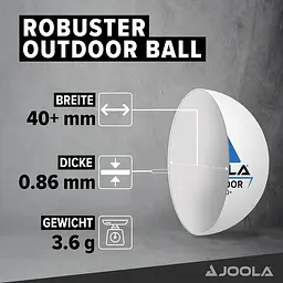 Набір для настільного тенісу Joola Vivid Outdoor 2 Bats 3 Balls (51010) - мініатюра 5