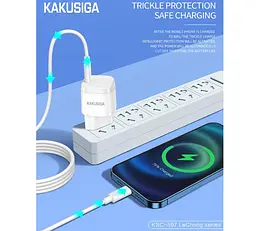 Зарядний пристрій для смартфона KAKUSIGA KSC597 20W із швидким заряджанням QC3.0 - мініатюра 4