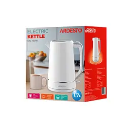 Електрочайник Ardesto Timeless Elegance Otter 1.7 л білий матовий (EKL-450W) - мініатюра 7