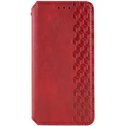 Шкіряний чохол-книжка GETMAN Cubic (PU) для Samsung Galaxy A26 5G Червоний