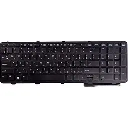 Клавiатура для ноутбука HP ProBook 650 G1 чорний, чорний фрейм (KB310750)