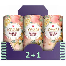 Чай чорний Lovare Пристрасний фрукт 240 г (3 шт. х 80 г)