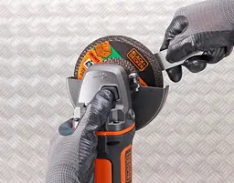 Шліфмашина кутова - болгарка акумуляторна Black&Decker без АКБ та ЗП BCG720N - мініатюра 8