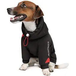 Худі для собак Pet Fashion Snoodie SM чорний - мініатюра 2