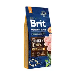 Сухий корм Brit Premium Dog Adult M 15 кг для собак середніх порід (вагою від 10 до 25 кг) - мініатюра 2