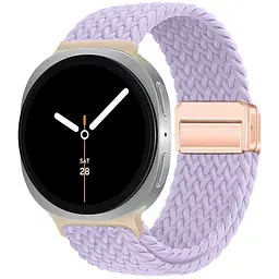 Ремінець для Samsung Watch 8/8 Classic (20x113 mm), Braided Solo Loop, фіолетовий, нейлоновий, текстильний, плетений, еластичний змінний браслет для смарт-годин, ArmorStandart (ARM87355)