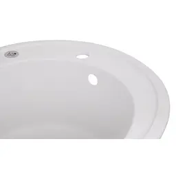 Кухонна мийка Lidz D510/200 WHI-01 (LIDZWHI01D510200), Білий - мініатюра 5