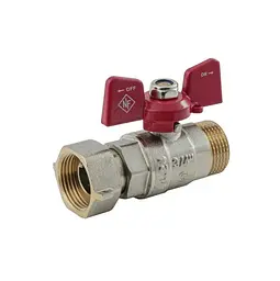 Кран кульовий Nolf classic 3/4" прямой з накидною гайкою NFC.821-08 (NF3154) - мініатюра 4