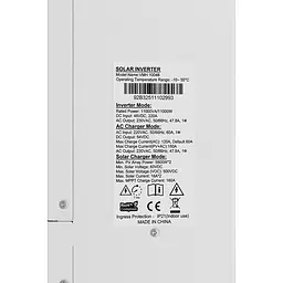 Гібридний інвертор для сонячних панелей 11kW Kraft VMH-10048 DC48V, 2MPPT, off-grid (42-00257) - мініатюра 13