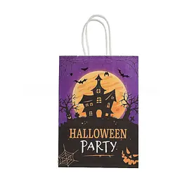 Паперовий пакет Halloween 21х15х8 см. Фіолетовий 433-3 - мініатюра 6