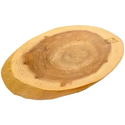 Кухонна дошка обробна Eco Tabulas дерев'яна 420 x 230 x 30мм овальна без кори Lux