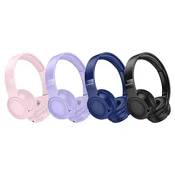 Бездротові накладні навушники BOROFONE BO32 Show BT headphones Black - мініатюра 4
