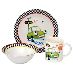 Набор детской посуды Limited Edition Funny Car 3 предмета (YF6028)