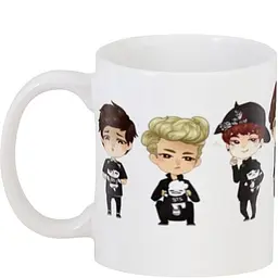 Кухоль GeekLand Bangtan Boys BTS мультяшне BTS.02.23 330 мл білий - мініатюра 3