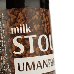Пиво Уманьпиво Milk Stout темне 4.2% 0.33 л - мініатюра 4