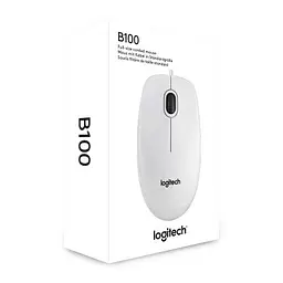 Комп'ютерна мишка Logitech B100 White (910-003360) - мініатюра 2