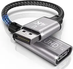 Адаптер Tanzato DisplayPort → HDMI 4K для ноутбуків, ПК і телевізорів