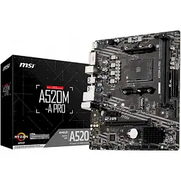 Материнська плата MSI A520M-A Pro (A520M-A PRO) (Socket AM4, AMD A520, Micro-ATX) - мініатюра 5