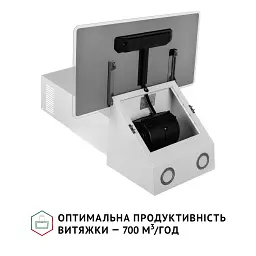 Витяжка декоративна похила Perfelli VICCO 6HSR BIANCO - мініатюра 6