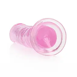 Фалоімітатор RealRock Crystal Clear Realistic Dildo 7'' 20 см różowy - мініатюра 3