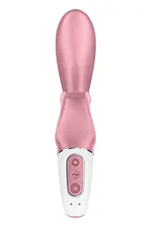 Смарт вібратор-кролик Satisfyer Hug Me Pink, 2 мотори, діаметр 4,2см, широка кліторальна частина - мініатюра 4