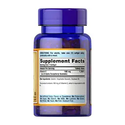 Вітамін E 400 IU Puritans Pride (Vitamin E) - 50 софтгелів - мініатюра 2
