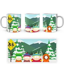 Кухоль GeekLand South Park Ерік Стен Кайл Кенні SP 02.25 330 мл білий - мініатюра 4