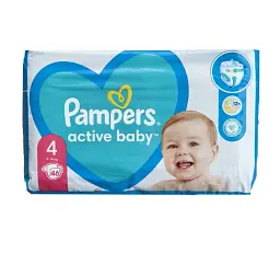 Дитячі одноразові підгузки Pampers Active Baby 4 MAXI 9-14 кг 46 шт