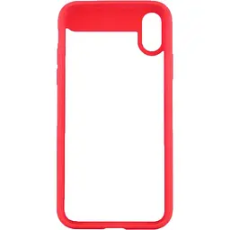 Чохол-накладка Rock TPU+PU Clarity Series Case Apple iPhone X Red - мініатюра 2