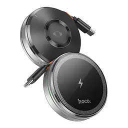 Бездротовий зарядний пристрій Hoco CQ18 2-in-1 15W MagSafe 7.5W Silver (36162_3606815) - мініатюра 2