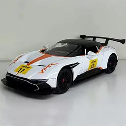 Колекційна металева модель автомобіля АвтоЕксперт Aston Martin Vulcan AMR Pro з інерцією, світлом та звуком 1:24 - мініатюра 2