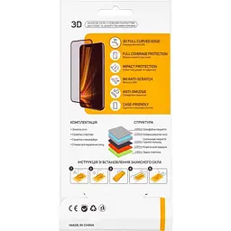 Захисне скло Glasscove 3D Curved Apple iPhone X / Xs / 11 Pro black - мініатюра 2