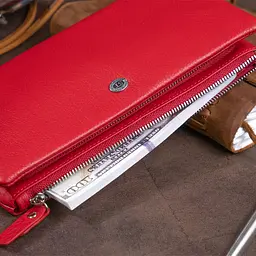 Жіночий шкіряний гаманець-клатч ST Leather 20,8х10х2 см acs0015263 - мініатюра 8
