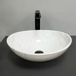Умивальник VBI Parma marble nature glossY накладний VBI-011007, Мармур - мініатюра 3