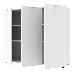 Комод Doros Рон 6 3 фасади Білий 120х38х100 (41515999) - мініатюра 2