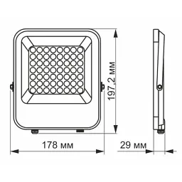 Прожектор Videx VL-F2-305G-12V - мініатюра 2