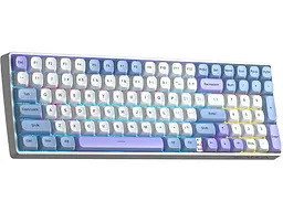 Клавіатура Aula S100 Pro RGB KRGD Red Switch Wireless White/Blue (6948391205762) - мініатюра 3
