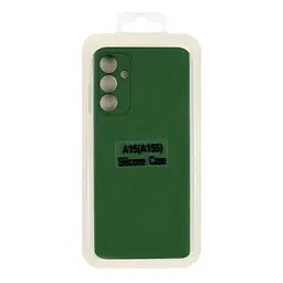 Чохол Silicone Cover з рамкою камери A Samsung Galaxy A15 A155 Dark Green (34774_3342908) - мініатюра 2
