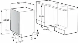 Посудомийна машина Gorenje вбудовувана GV520E15 - мініатюра 4