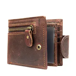 Чоловічий шкіряний гаманець Vintage 9,5х11х2 см acs0014735 - мініатюра 2