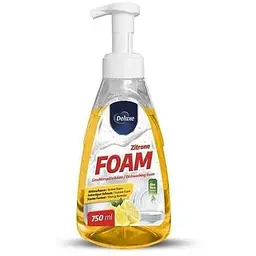 Піна для миття посуду DELUXE 750мл Foam Zitrone з екстрактом цитруса